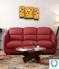 Set of 3 pieces Flowers UV wall Decor & Gifting painting - Ready To Mount - Wood, Pack of1